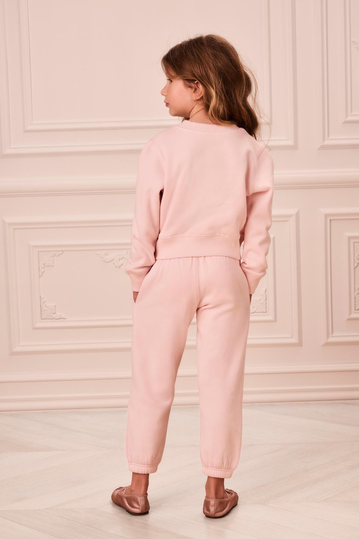 Little Girls Embellished Bow Violin Sweatpants