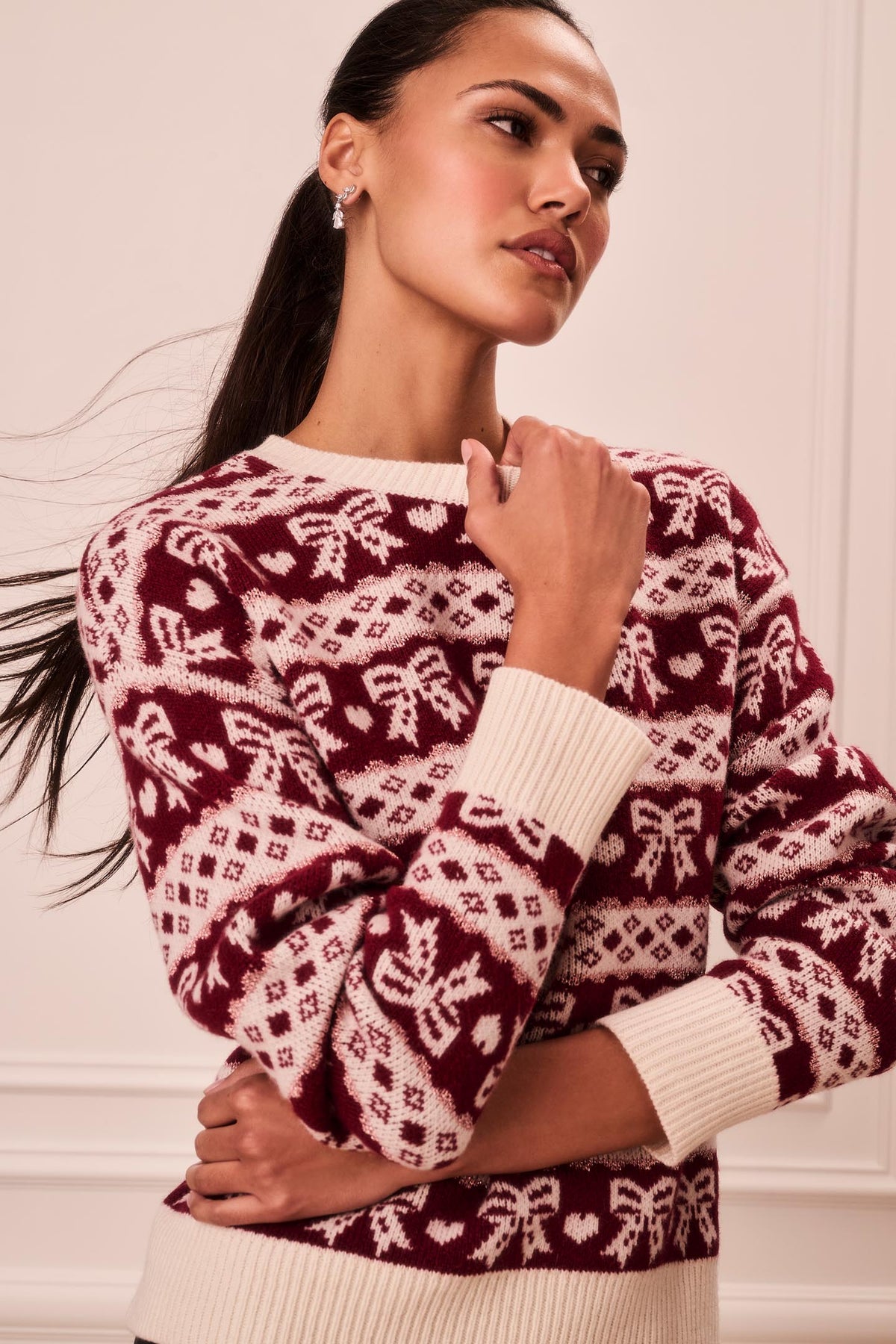 Opalette Wool Fair Isle Sweater