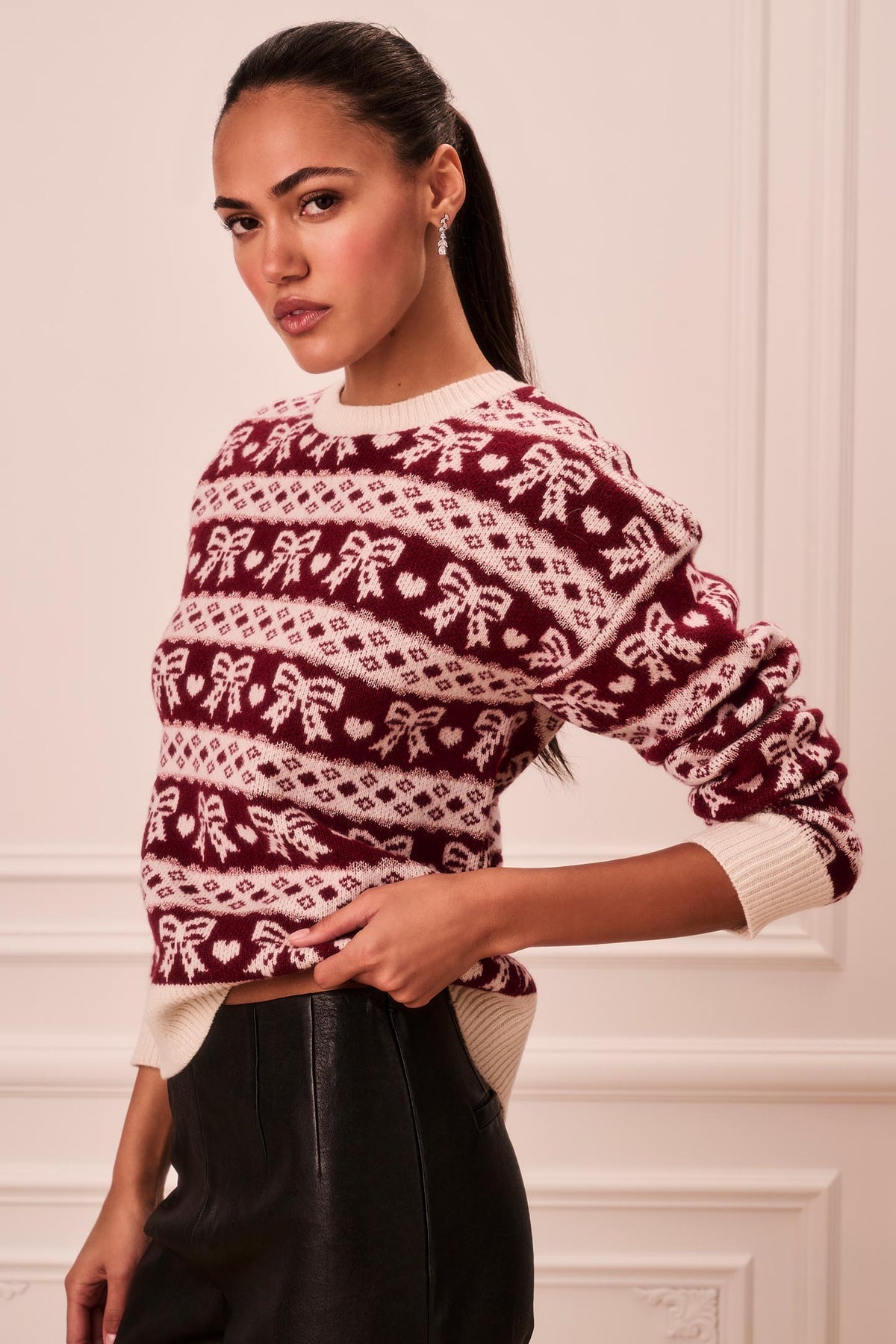 Opalette Wool Fair Isle Sweater