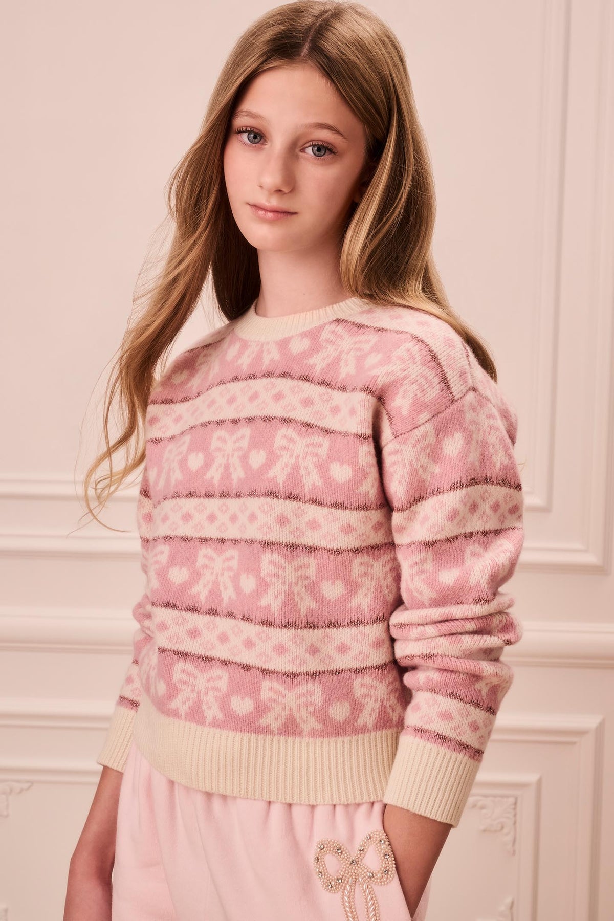 Tween Fair Isle Opalette Sweater