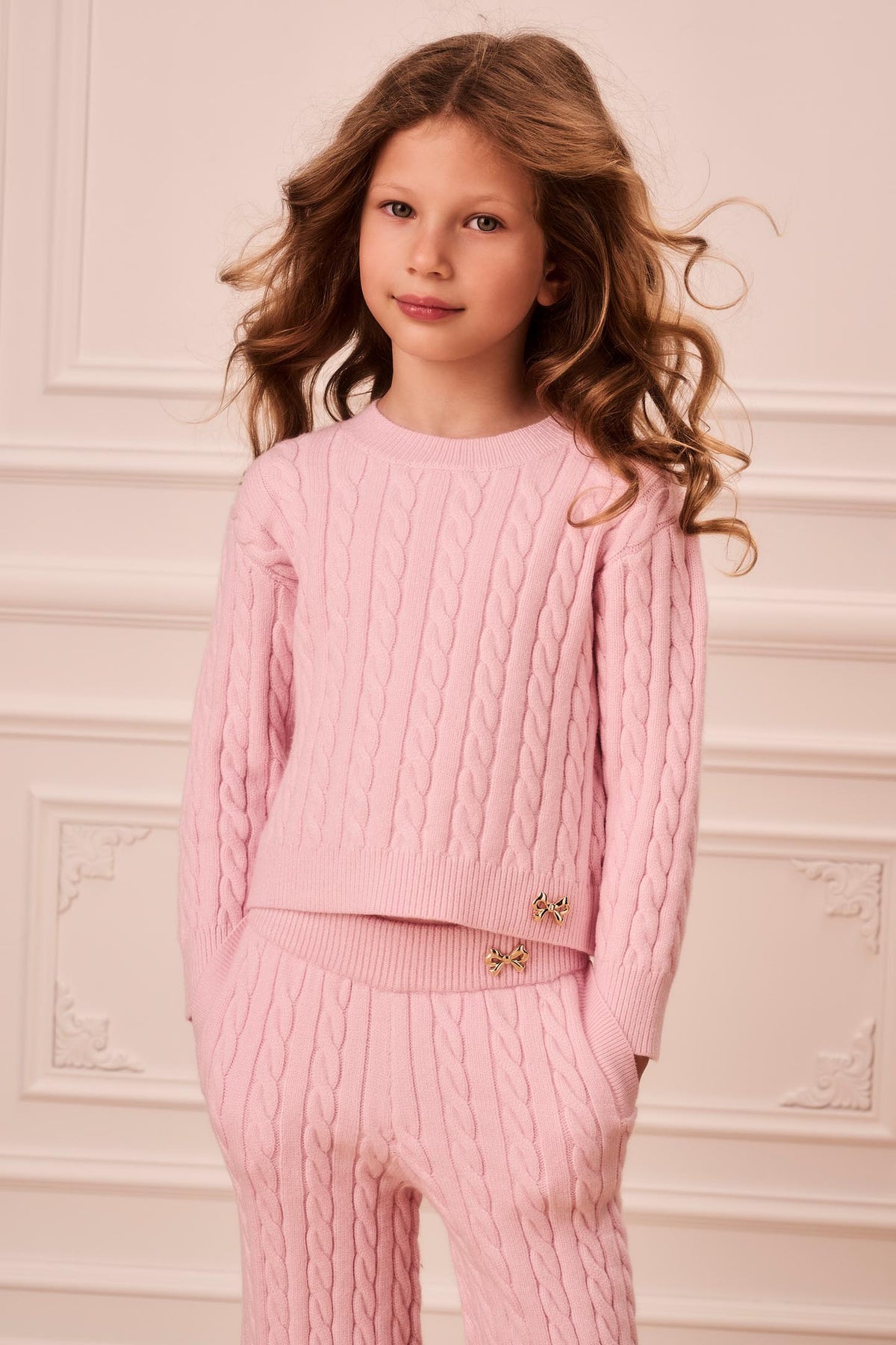 Little Girls Cable Knit Sallie Sweater