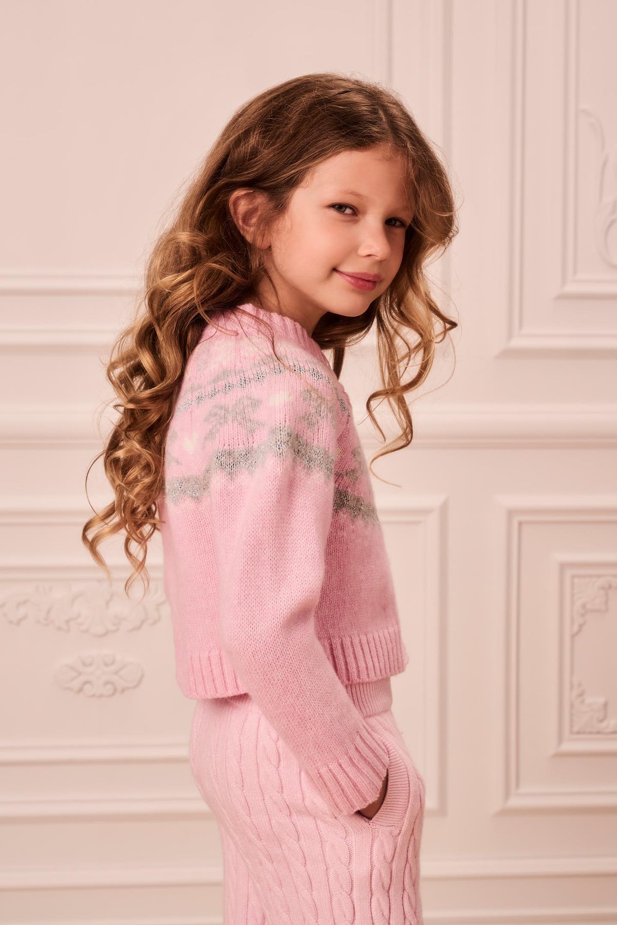 Little Girls Fair Isle Wrenna Cardigan