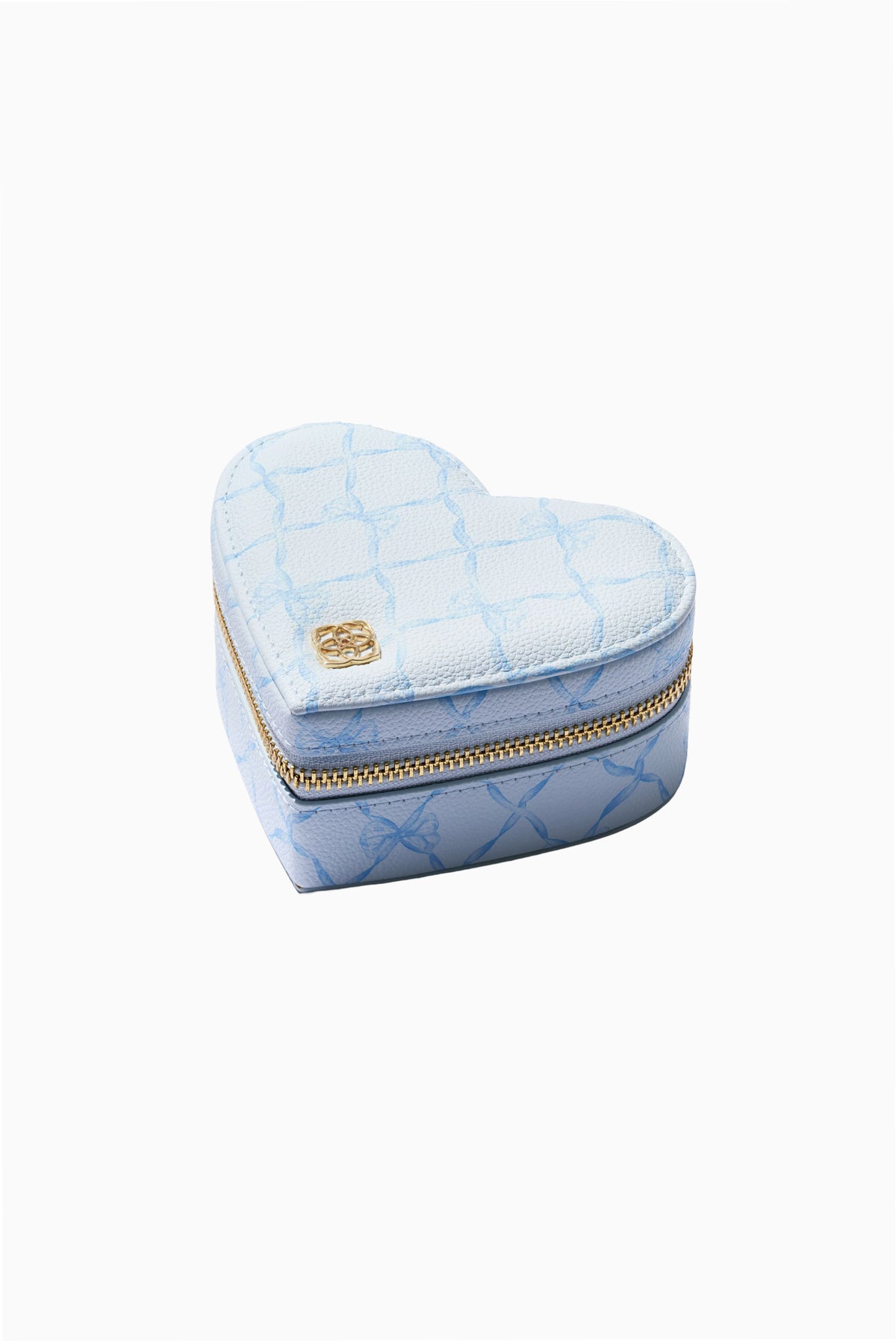 Kendra Scott x LoveShackFancy Blue Heart Jewelry Travel Storage