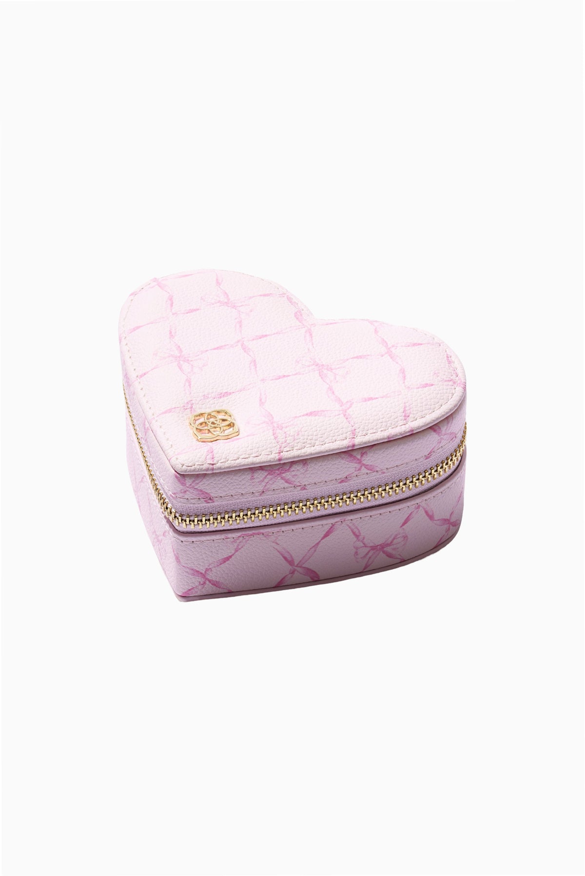 Kendra Scott x LoveShackFancy Pink Heart Jewelry Travel Storage