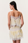 Elysia cotton-silk crop top back view, lace camisole with adjustable straps