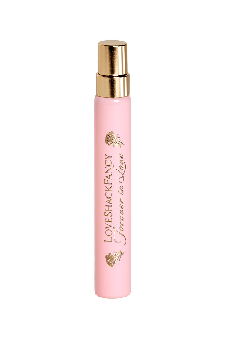 Pink LoveShack Fancy eau de parfum travel spray with gold cap