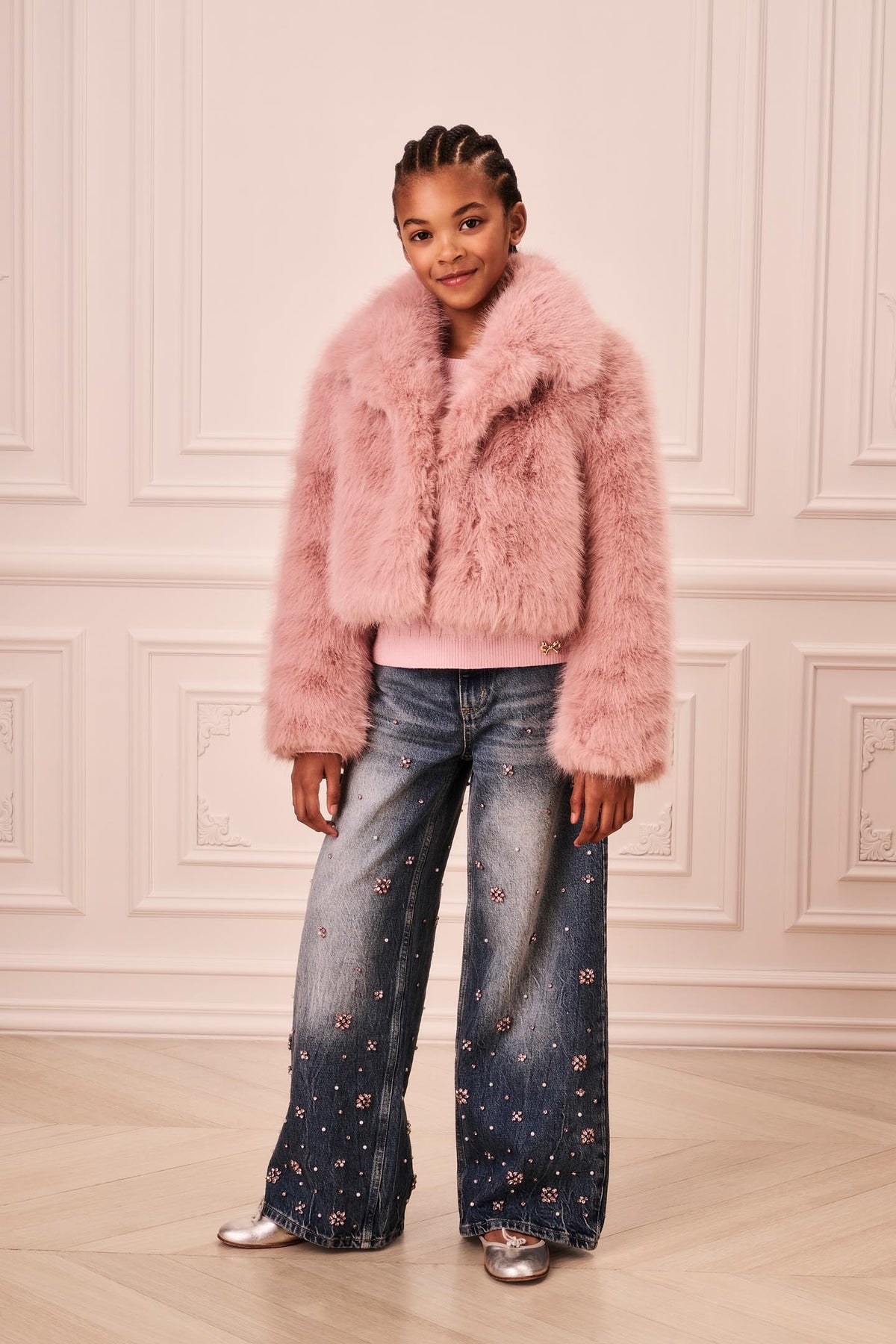 Tween Stroma Faux Fur Jacket