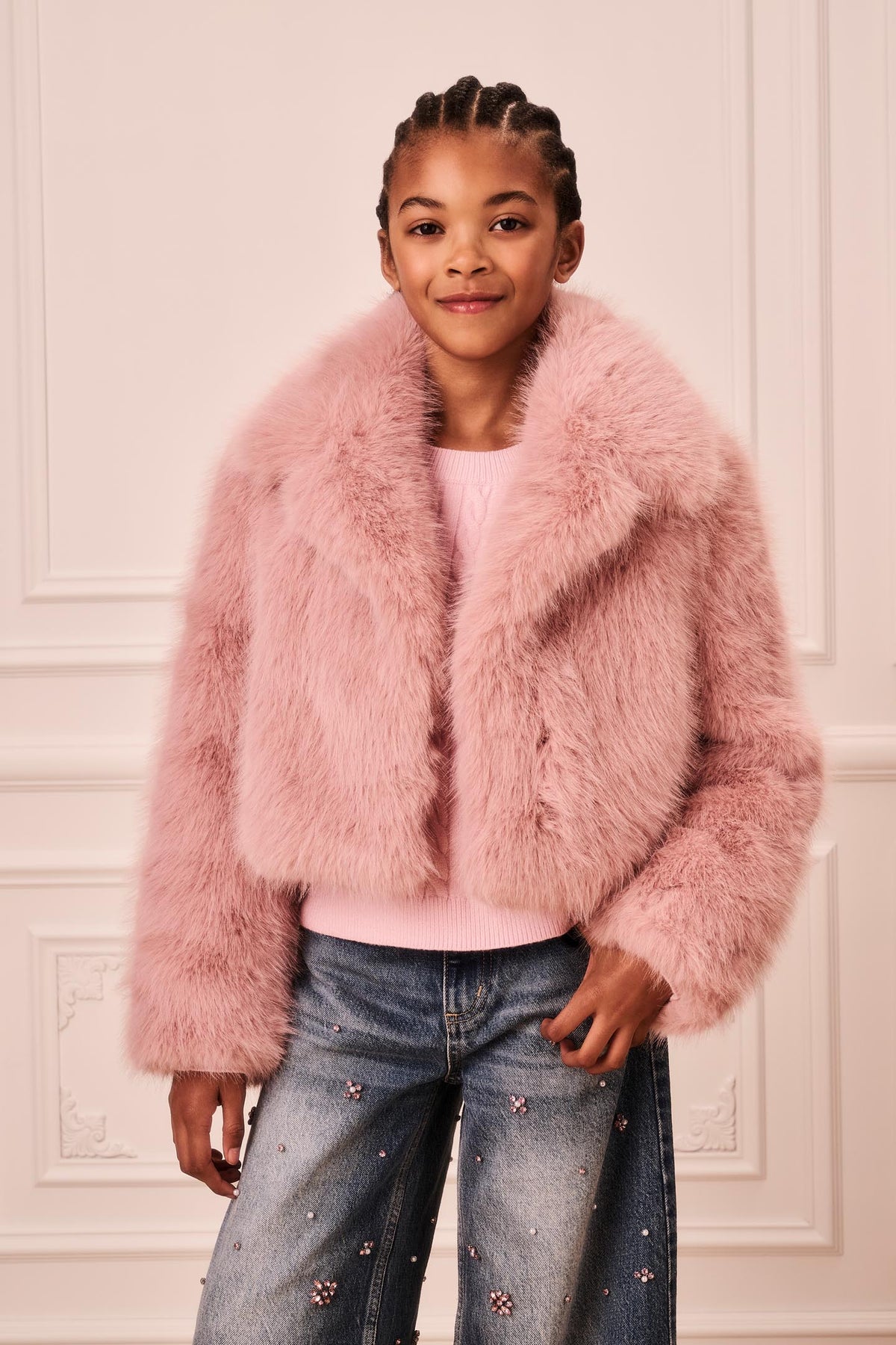 Tween Stroma Faux Fur Jacket