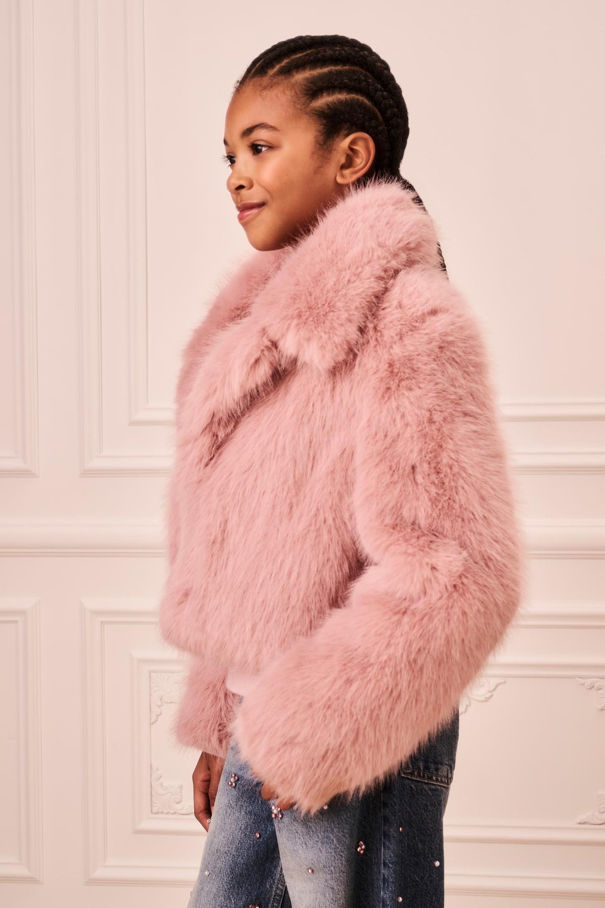 Tween Stroma Faux Fur Jacket