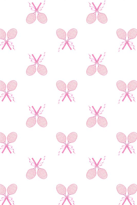 Pink bow pattern on light fabric, repeated print