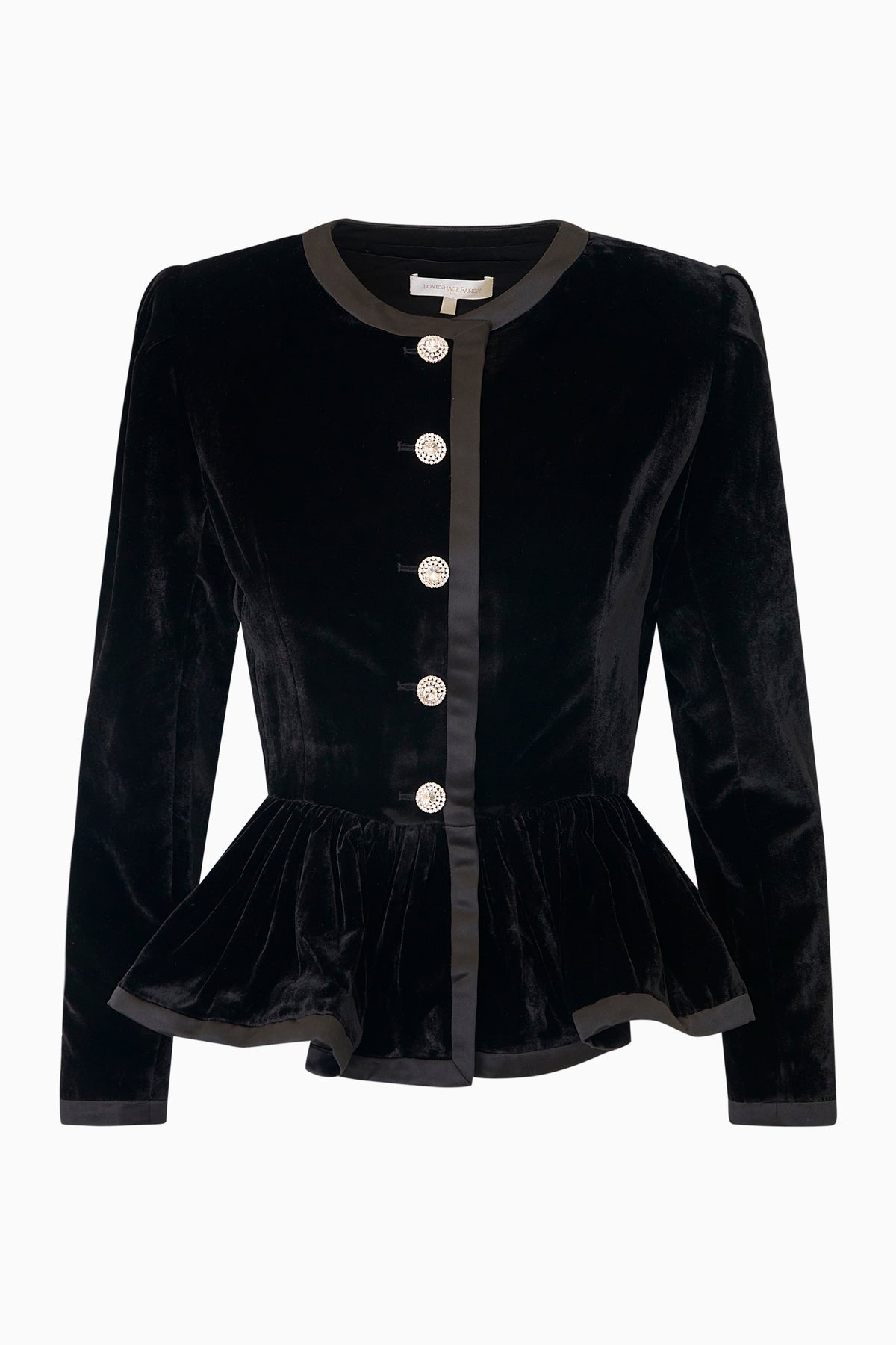 Velouria Velvet Peplum Jacket