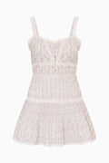 Cotton floral sundress with spaghetti straps, button-front bodice, tiered skirt