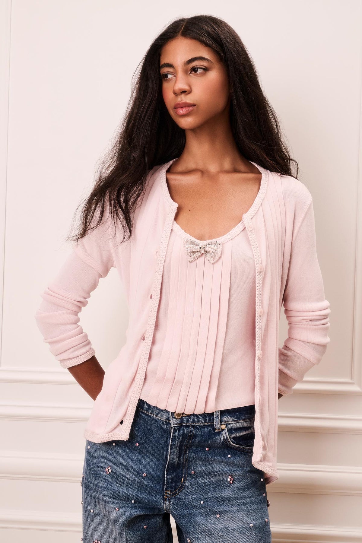 Roxelle Pleated Knit Tank