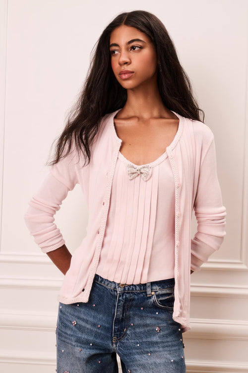 Roxelle Pleated Knit Tank