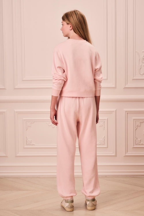 Tween Embellished Bow Violin Sweatpants