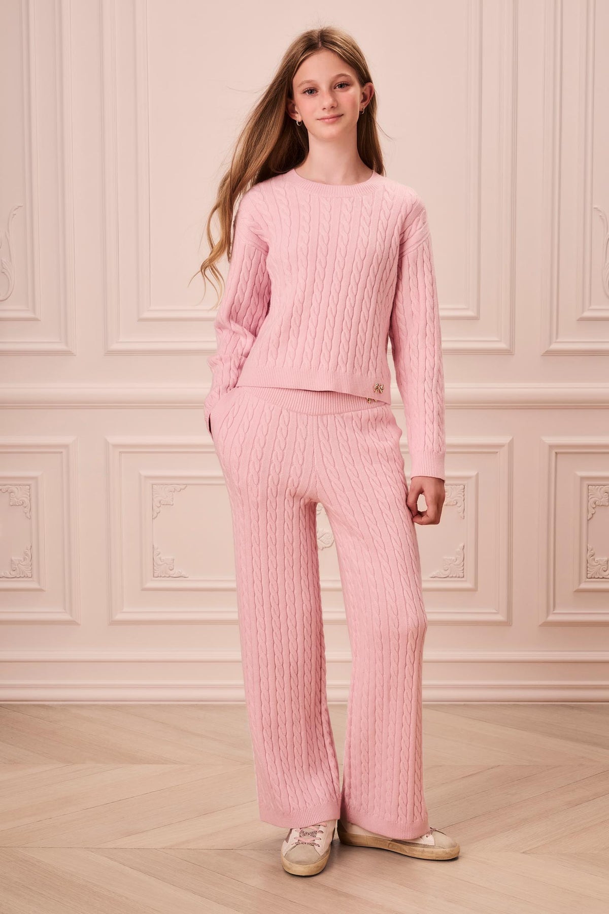 Tween Cable Knit Shalley Pant