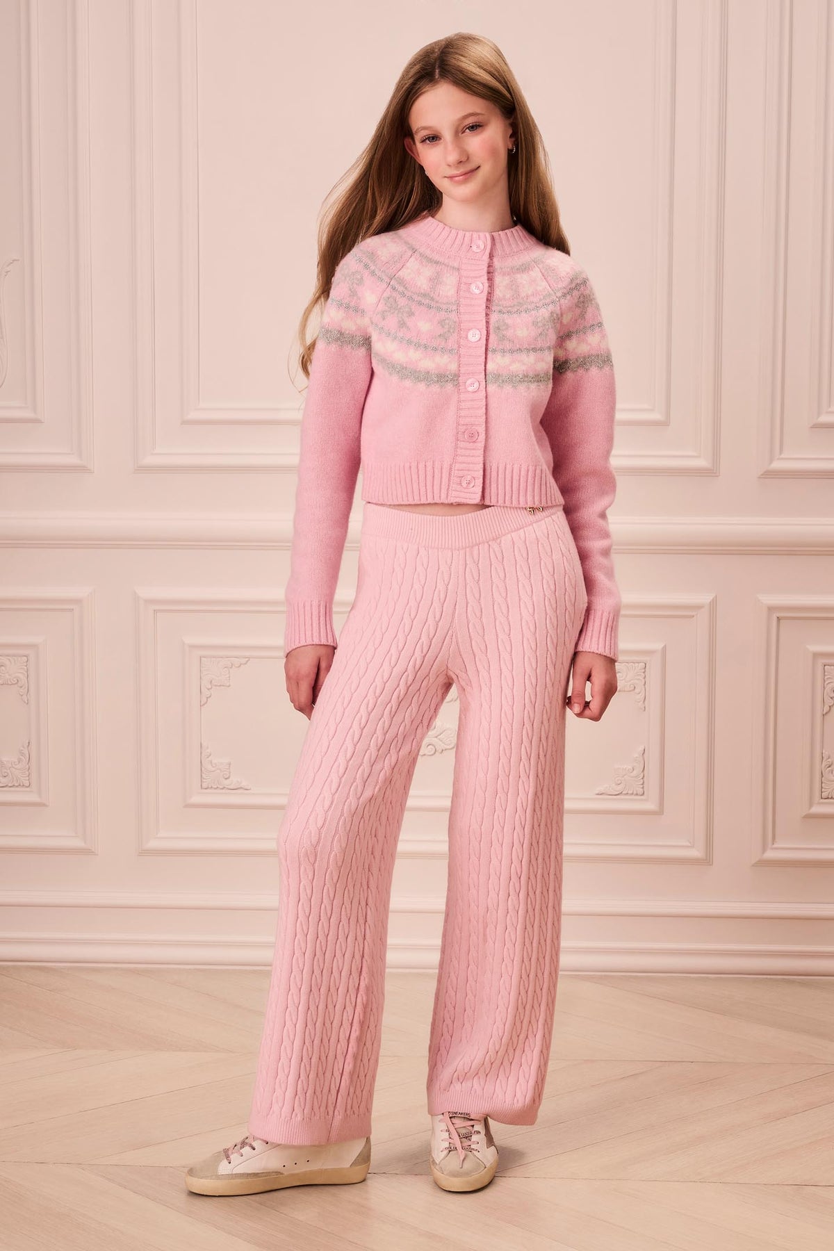 Tween Cable Knit Shalley Pant