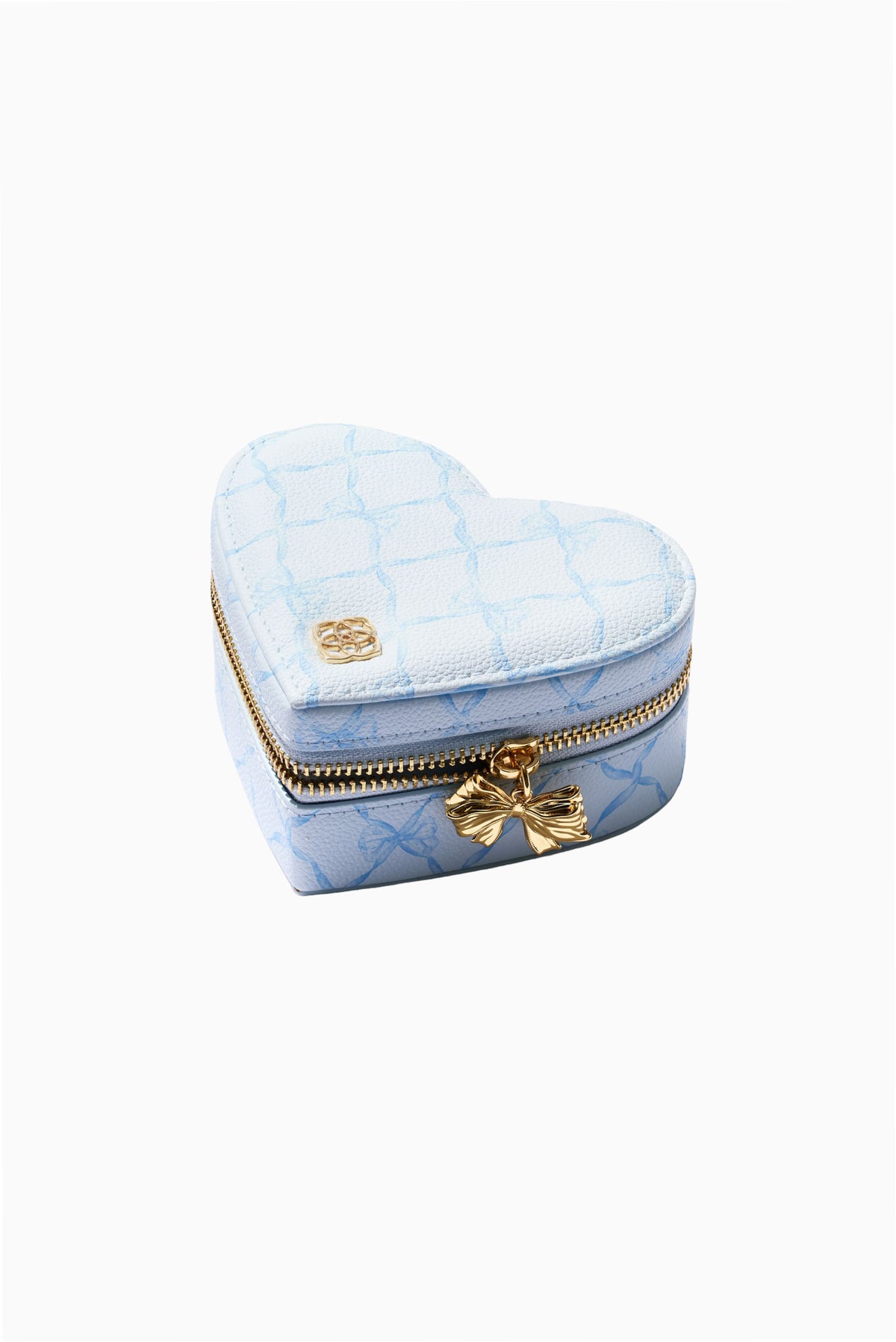 Kendra Scott x LoveShackFancy Blue Heart Jewelry Travel Storage