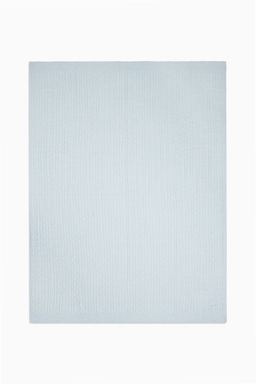 Ribbon Ice Cable Knit Blanket