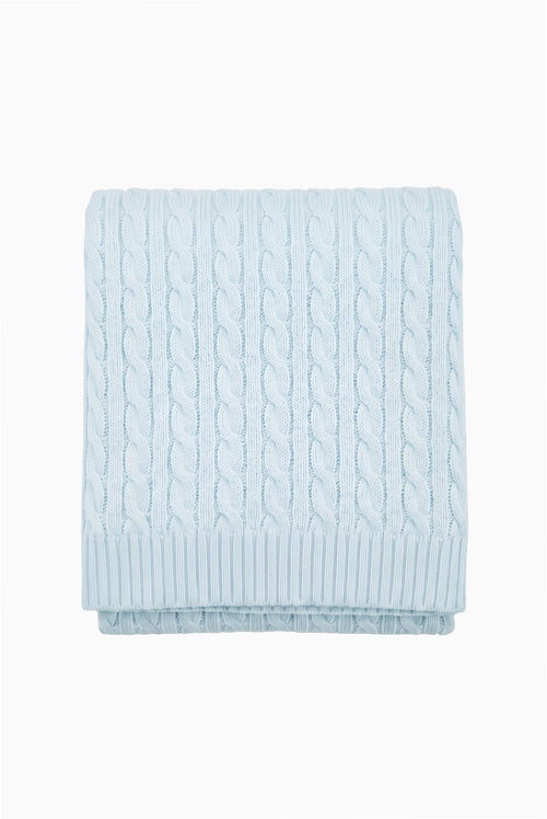 Ribbon Ice Cable Knit Blanket - Customized