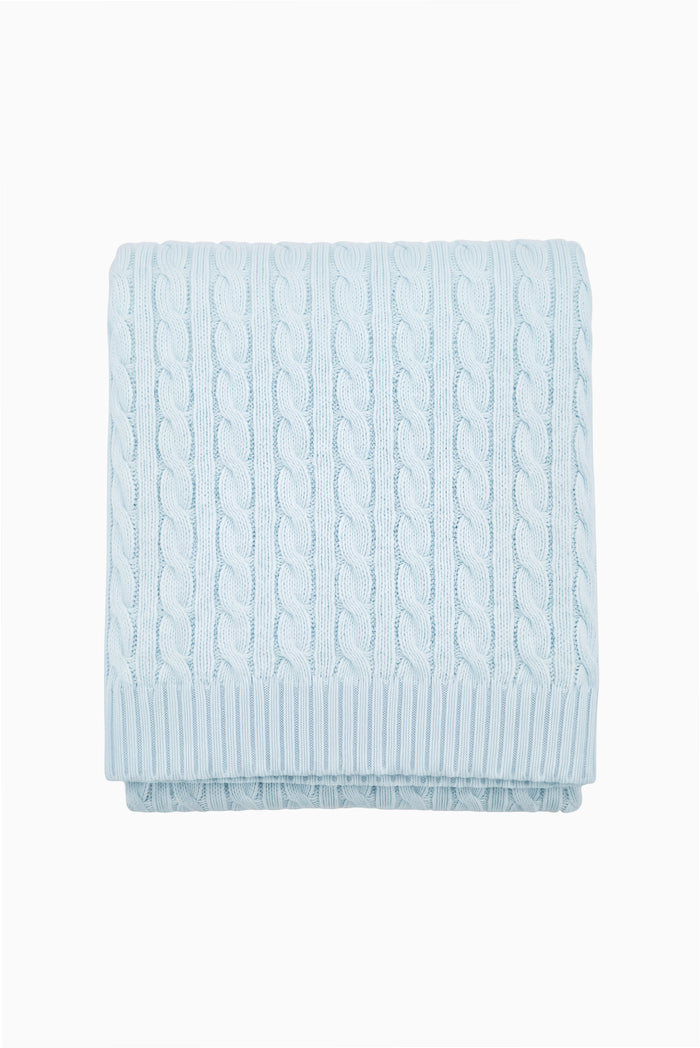 Ribbon Ice Cable Knit Blanket - Customized