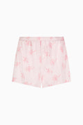Pink heart-print boxer shorts with elastic waistband
