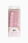 Wet Brush LoveShack Fancy comb and clear case with pink floral pattern