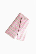 Pink floral hair comb with matching fabric storage case and fine teeth