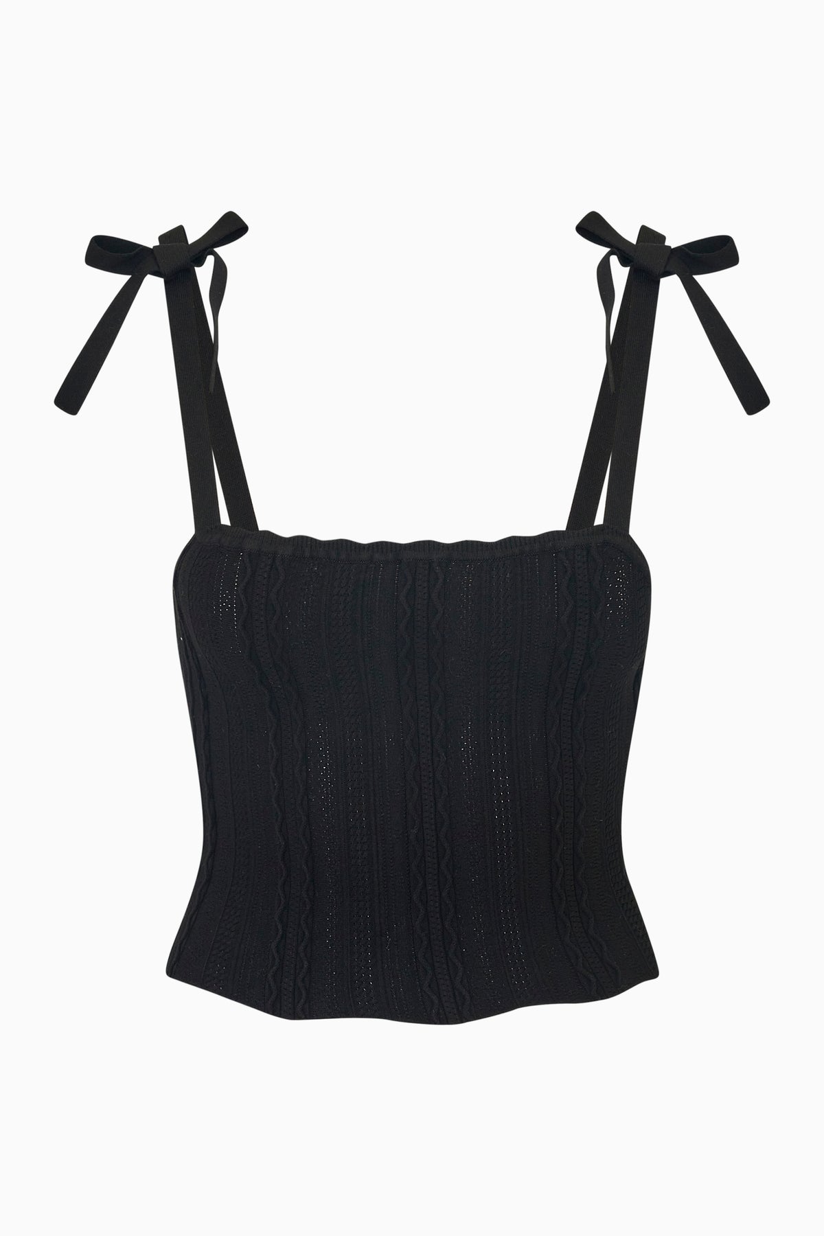 Filipa Pointelle Knit Tank