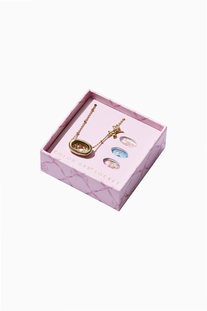 Kendra Scott x LoveShackFancy Elisa Color Bar Locket Necklace Gif