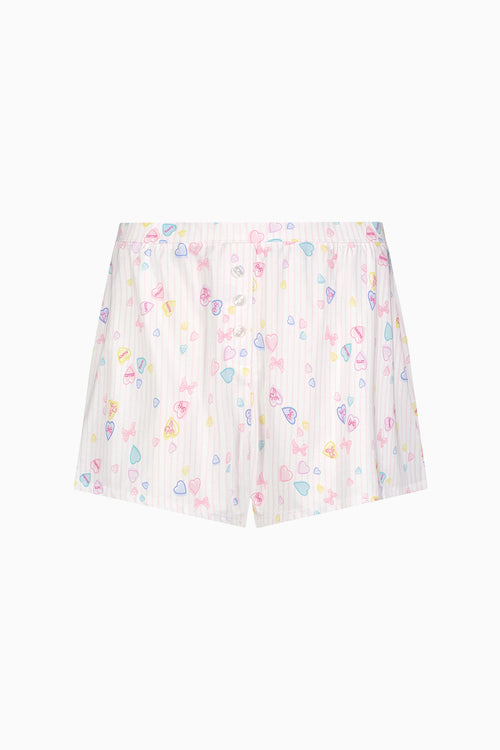LoveShackFancy x Roller Rabbit Heart Stripe Jones Shortie