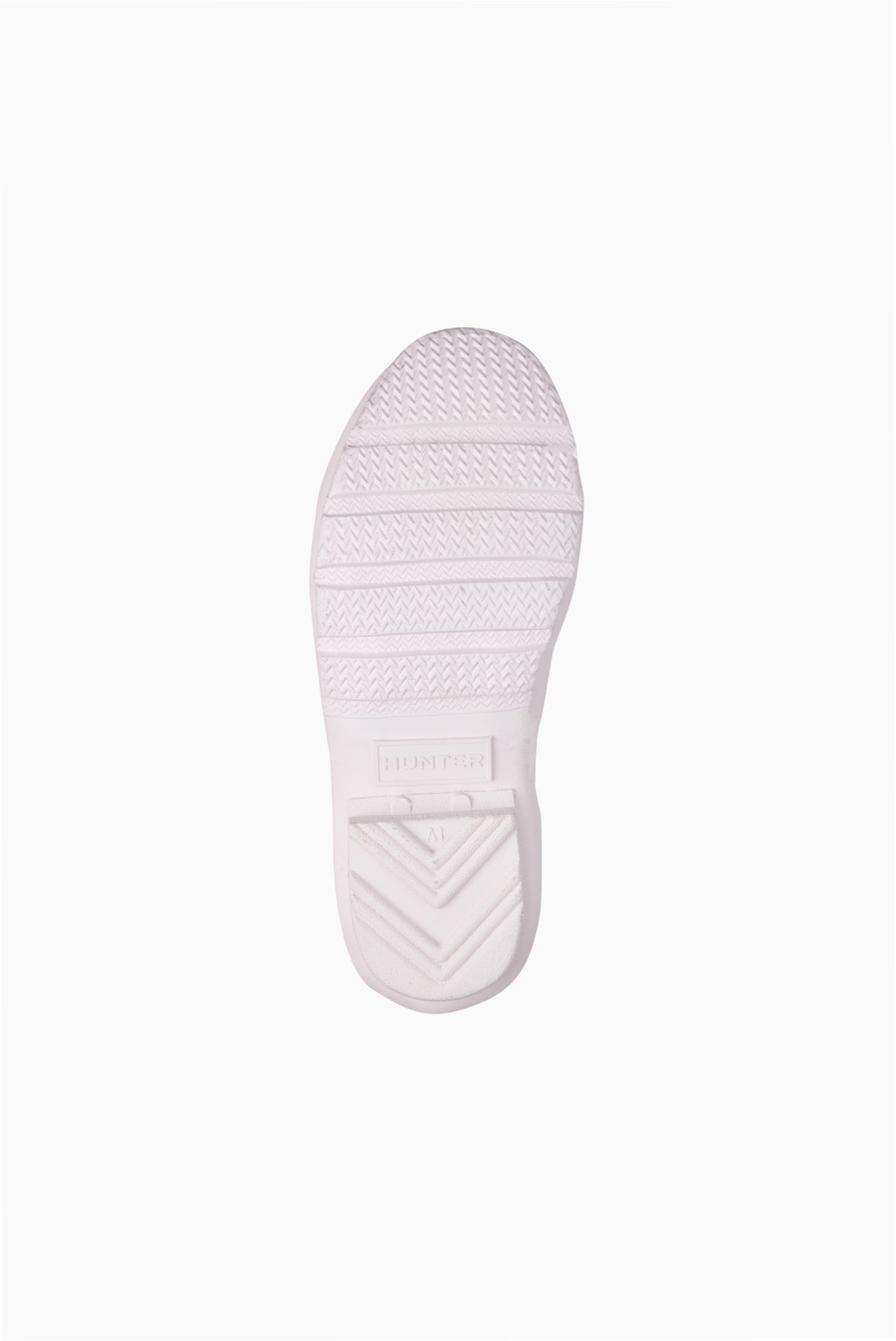 Kids short rain boot outsole tread, light color