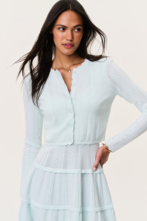 Nadiya Stretch Pointelle Cardigan