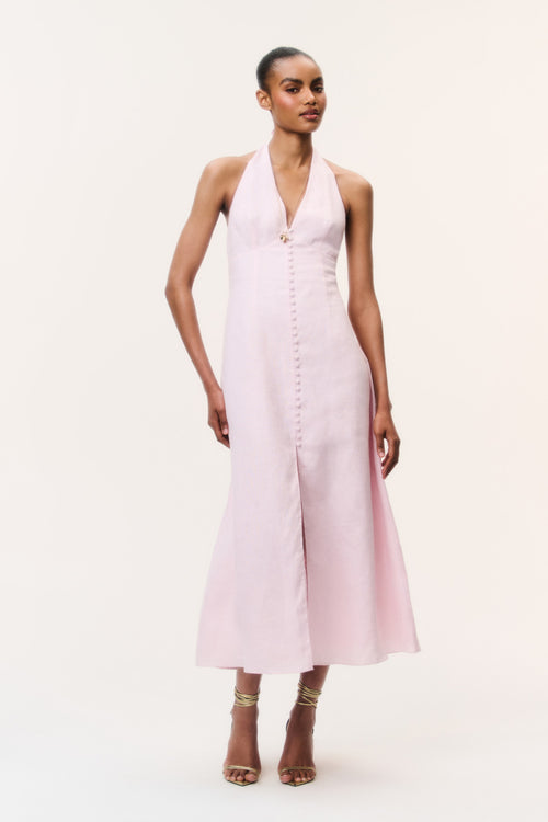 Lovis Linen Halter Maxi Dress