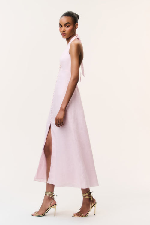 Lovis Linen Halter Maxi Dress