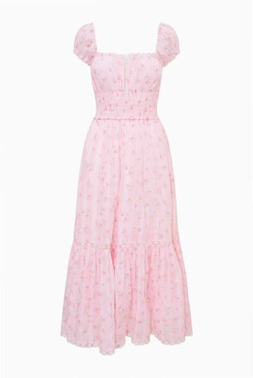 Lyssara Floral Cotton Maxi Dress