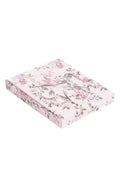 Mauve wine floral patterned cards, set of 10
