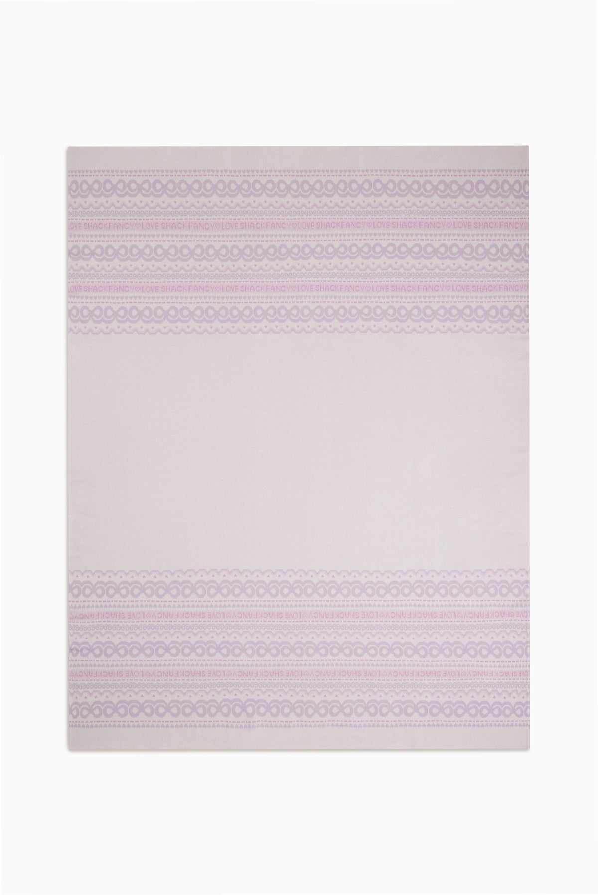 Fairisle Jacquard Knit Throw Blanket