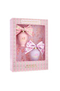 LoveShackFancy mini eau de parfum set in floral pink gift box with bow