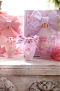 LoveShackFancy mini eau de parfum set with ribbon bows and boxed bottles