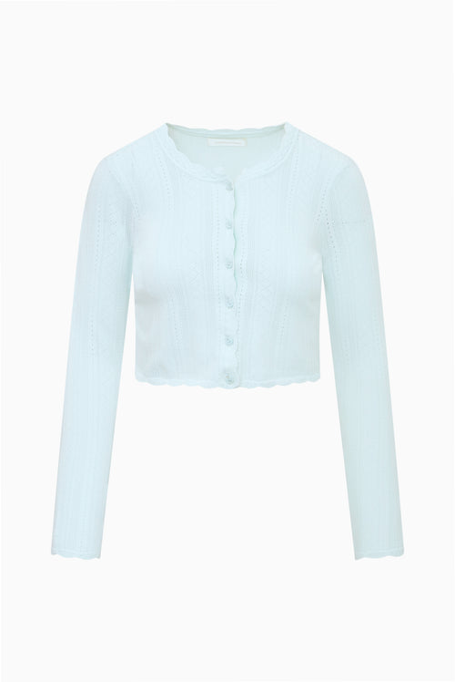 Nadiya Stretch Pointelle Cardigan