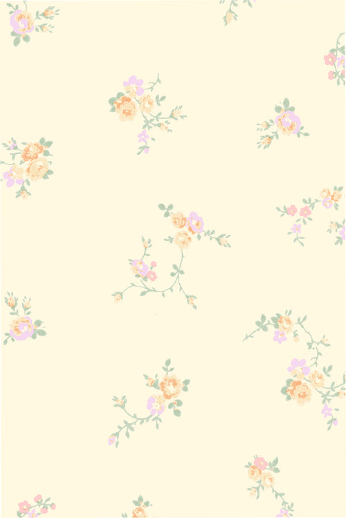 Floral wrap pattern in Lemon Haze for Stanley All Day slim bottle