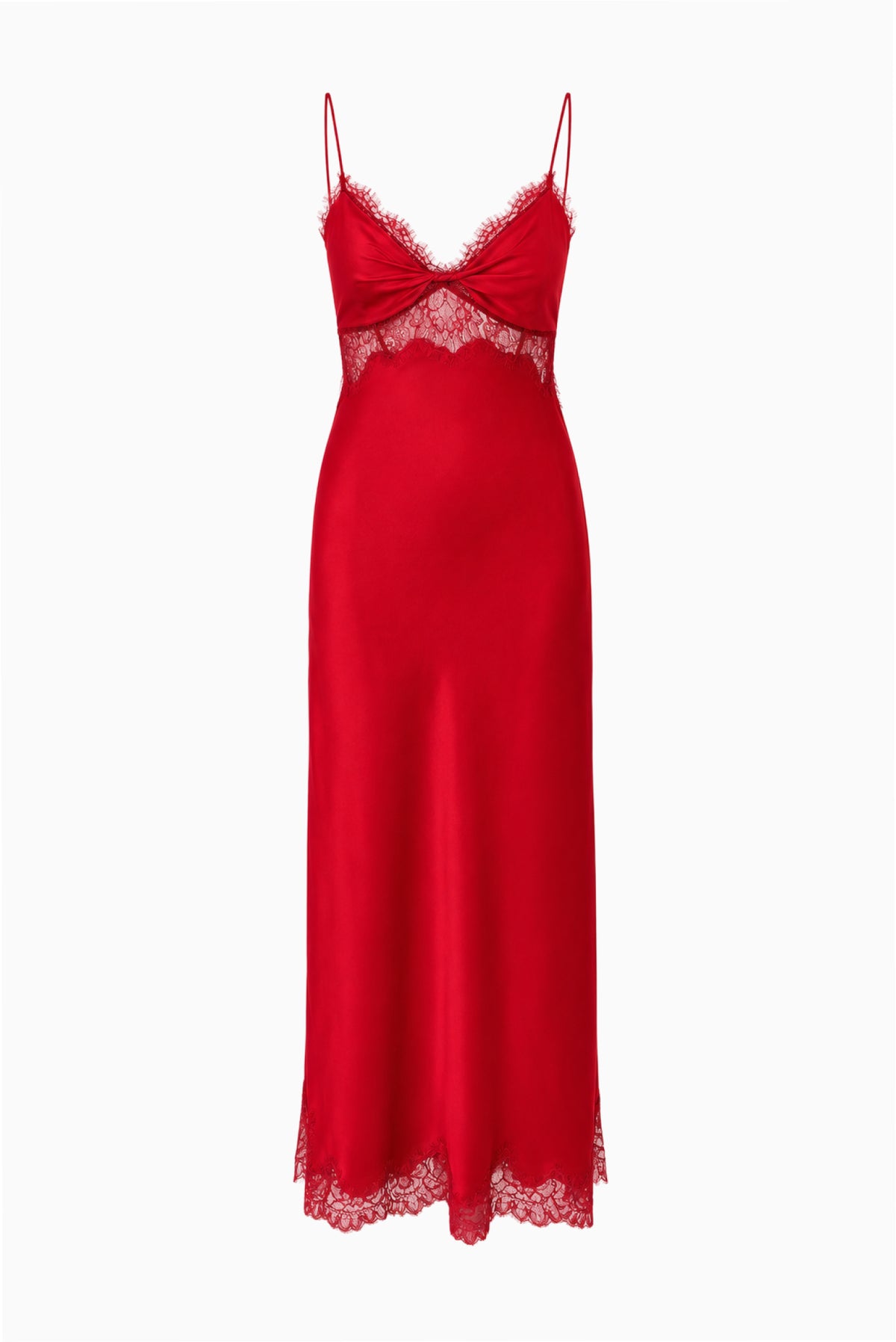 Orianna Silk-Blend Maxi Slip Dress