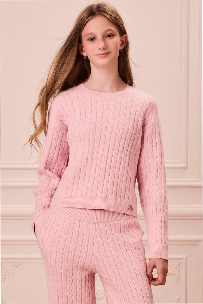 Tween Cable Knit Sallie Sweater