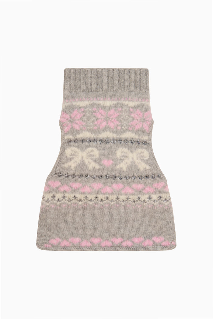 Arinda Fair Isle Wool Dog Sweater