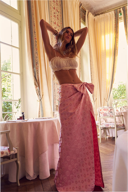 Catherina Brocade Maxi Skirt