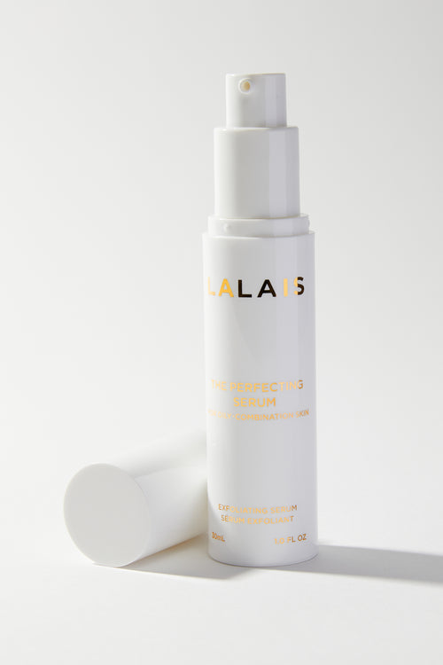 LALAIS serum bottle with spray pump and translucent nozzle