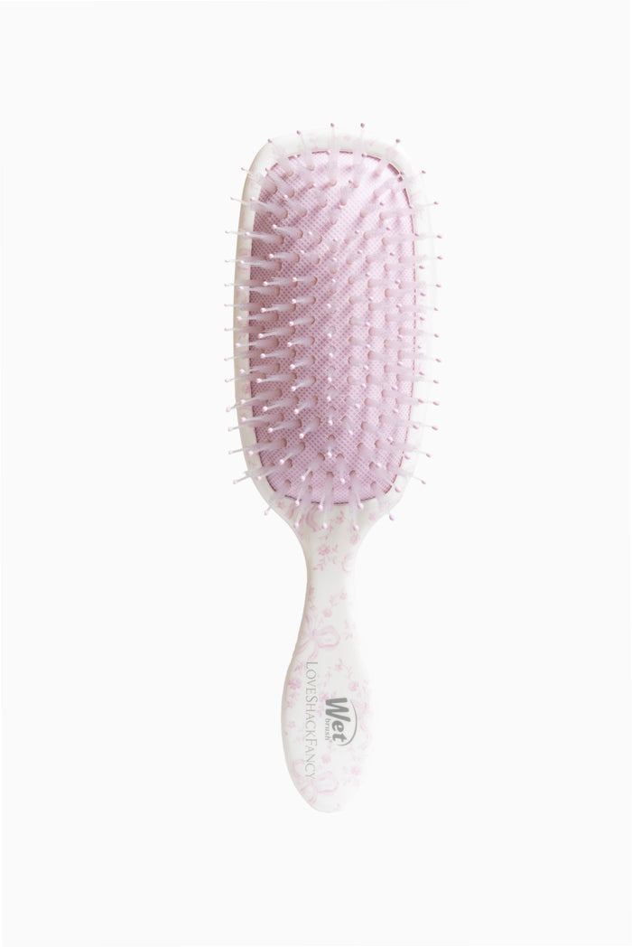 Wet Brush Smooth Styler hair brush with white handle and pink pin bristles
